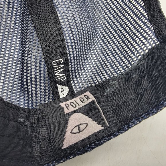 Poler Camp Vibes Venn Trucker Hat Blue Casual Outdoors Summer Lightweight - Picture 8 of 11